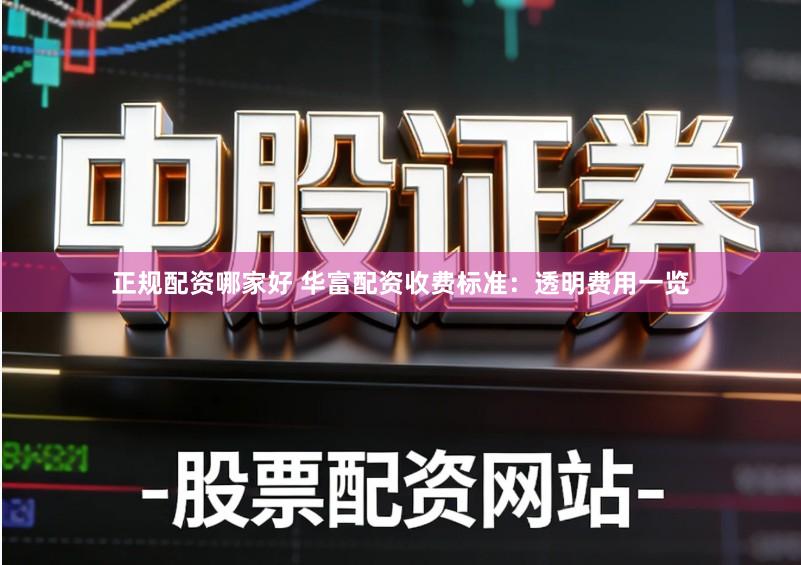 正规配资哪家好 华富配资收费标准：透明费用一览