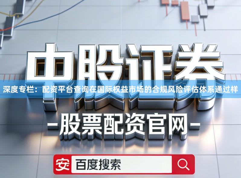 深度专栏：配资平台查询在国际权益市场的合规风险评估体系通过样